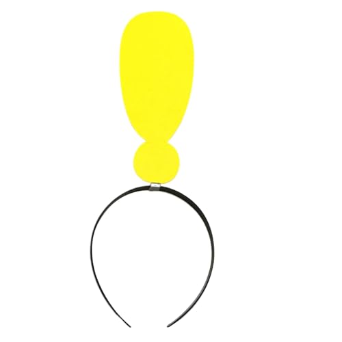 Exclamation Mark Hair Band, Kopfbedeckung im Kostüm | Lustiger Ausruf Mark Arrowhead Canda - für Neuheit Haar, Kreis Dekoration Bopper Elastische Party von Liqzirtu