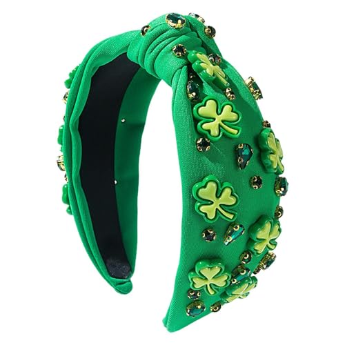 Familie für das Stirnband von San Patricks Day - St Patricks Day Knodd Head Bandy for Women, Washwear Hairband für San Patricks Day | Grüne Essigbanken, Haarkanonen für Frauen im Urlaub Irlan von Liqzirtu