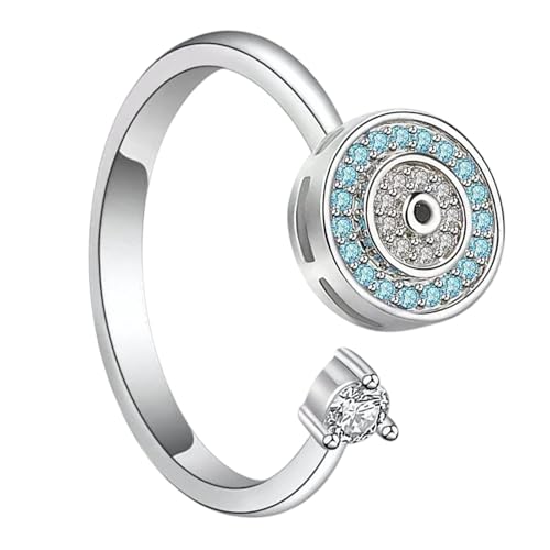 Fidget Schmuck für Damen, Spinnerringe für Damen | Sensorische Fidget Ringe für Männer und Frauen - Fidget Spielzeug, Eleganter Fidget Schmuck, Drehring für Erwachsene für Liebhaber, riferimento von Liqzirtu