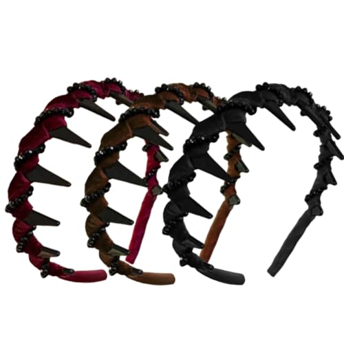 Frauen Kopfband Rutschfest, Hoch angehobene Kopfpartie Haarband, Fester Haarschmuck Für Festliche Anlässe Wie Hochzeiten Und Abendveranstaltungen von Liqzirtu