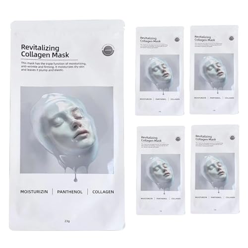 Hydrating Facial Cover - 5 Stück Feuchtigkeitsspendende Natürliche Straffende Gesichtsmaske,Hautpflege Für Männer Damen Winter Hochzeit Reise Party Mutter Freundin Erwachsene Sommer von Liqzirtu