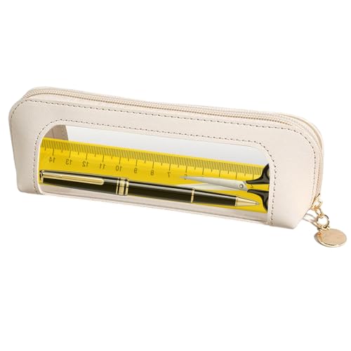 Liqzirtu Clear ROTPER Bleistiftkoffer - Multifunktionaler Bleistiftbeutel - Bleistiftkoffer mit großer Kapazität, transparenter Marker -Tasche mit Reißverschluss, Stiftespeicherbeutel für Schüler Liqzirtu Clear ROTPER Bleistiftkoffer - Multifunktionaler Bleistiftbeutel - Bleistiftkoffer mit großer Kapazität, transparenter Marker -Tasche mit Reißverschluss, Stiftespeicherbeutel für Schüler von Liqzirtu
