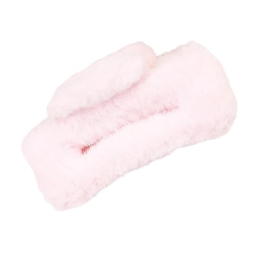 Plüsch-Klauen-Clip, große Plüsch-Haarspange, große, rutschfeste Haarspangen für dickes, langes Haar, starker Halt, Haarschmuck für Damen von Liqzirtu