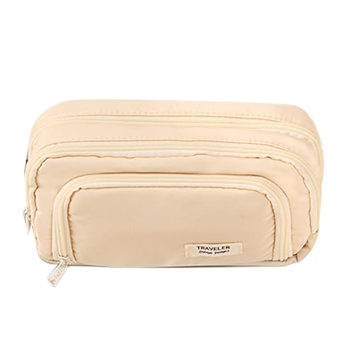 Spring Snappchen-Multifunktions-Aufbewahrungstasche für Schreibwaren mit 3 Schülern zum Organisieren von Spenden, Radiergummis und Markierungen von Liqzirtu