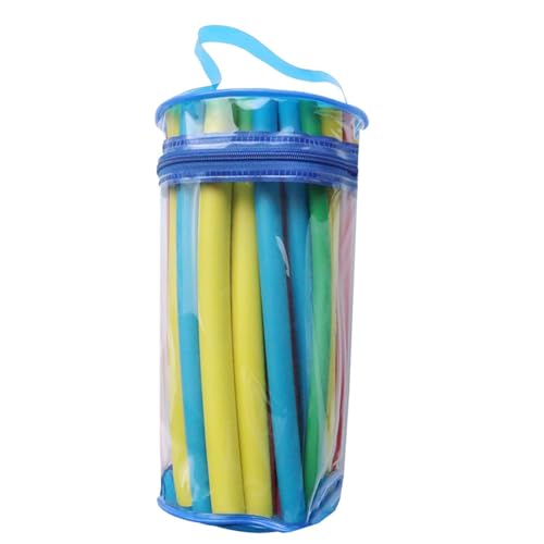 Twist- Rod Set Lockenstab Set mit 42 flexiblen Lockenstab aus weichem Schaumstoff | Twist Foam Lockenwickler Lockenwickler Lockenwickler aus Schaumstoff ohne Flexibel 9" Ohne Magisch von Liqzirtu