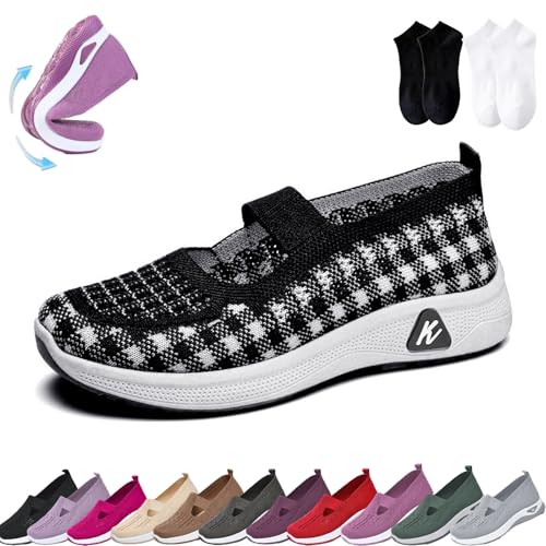 Marlene Schuhe, Marlene-Der Sommerschuh Fürleichtigkeit, Die Du Spurst, Orthopädische Schuhe Damen, Bequem Atmungsaktiv Sommerschuhe (A, Erwachsene, 43, Numerisch, EU Schuhgrößensystem, Breit) von Lircofi