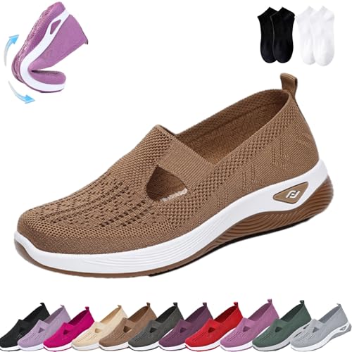 Marlene Schuhe, Marlene-Der Sommerschuh Fürleichtigkeit, Die Du Spurst, Orthopädische Schuhe Damen, Bequem Atmungsaktiv Sommerschuhe (H, Erwachsene, 37, Numerisch, EU Schuhgrößensystem, Breit) von Lircofi