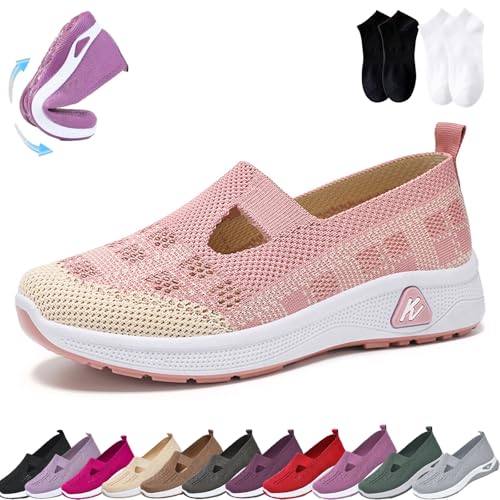 Marlene Schuhe, Marlene-Der Sommerschuh Fürleichtigkeit, Die Du Spurst, Orthopädische Schuhe Damen, Bequem Atmungsaktiv Sommerschuhe (J, Erwachsene, 43, Numerisch, EU Schuhgrößensystem, Breit) von Lircofi