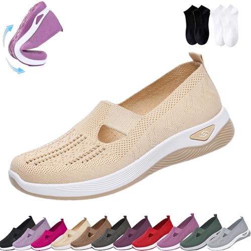 Marlene Schuhe, Marlene-Der Sommerschuh Fürleichtigkeit, Die Du Spurst, Orthopädische Schuhe Damen, Bequem Atmungsaktiv Sommerschuhe (P, Erwachsene, 42, Numerisch, EU Schuhgrößensystem, Breit) von Lircofi
