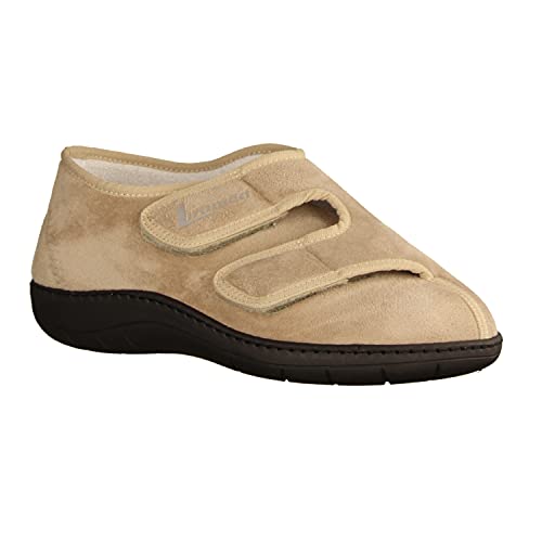 LIROMED Herren Hausschuhe 476-20Z4 Sand (beige) - geschlossener Hausschuh - VERBANDSCHUHE, Beige beige 226014 von LIROMED