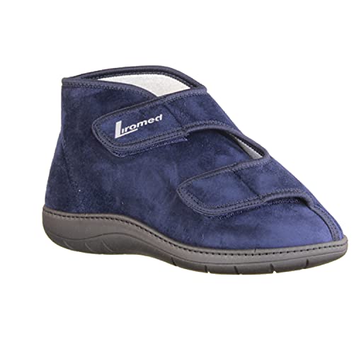 LIROMED Herren Hausschuhe 477-20Z5 Marine (blau) - VERBANDSCHUHE, Blau blau 226996 von LIROMED