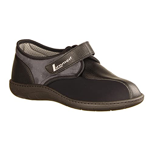 LIROMED Herren Hausschuhe 850 Schwarz - geschlossener Hausschuh - VERBANDSCHUHE, Schwarz schwarz 222730 von LIROMED