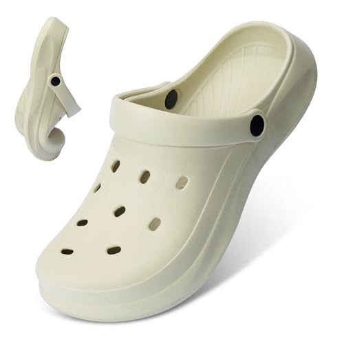 Liromna Garten-Clogs für Damen und Herren, Unisex, bequem, zum Reinschlüpfen, Arbeitsschuhe, schnelltrocknend, Wassersandalen, lässig, bequeme Hausschuhe, Khaki, 12.5 Women/10.5 Men Liromna Garten-Clogs für Damen und Herren, Unisex, bequem, zum Reinschlüpfen, Arbeitsschuhe, schnelltrocknend, Wassersandalen, lässig, bequeme Hausschuhe, Khaki, 12.5 Women/10.5 Men von Liromna