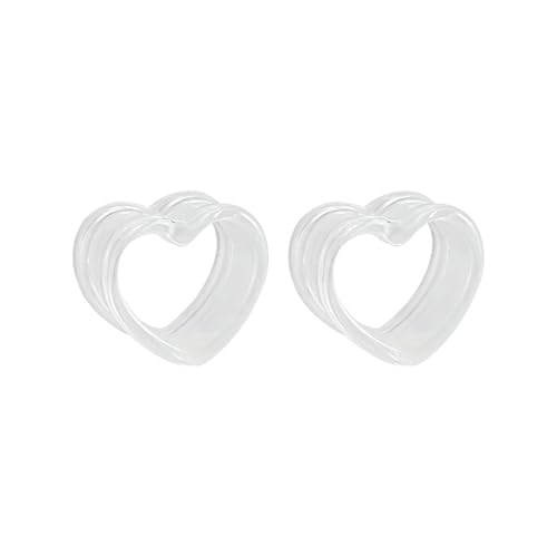 Lirzxin Ohr Plug Tunnel 12mm, 2 Stück Ohr Tunnel Acryl Damen Herren Double Flared Hohl Herz Ohrring Plug 12mm Transparent Lirzxin Ohr Plug Tunnel 12mm, 2 Stück Ohr Tunnel Acryl Damen Herren Double Flared Hohl Herz Ohrring Plug 12mm Transparent von Lirzxin