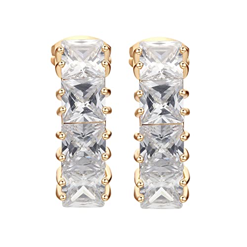 Lirzxin Ohrstecker 585 Gelbgold, Elegante Ohrringe Damen Reihe Quadratisch Form Moissanite Weiß Hochzeit Ohrringe für Braut Gelbgold von Lirzxin