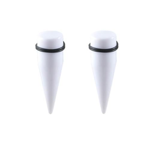Lirzxin Plug Flesh Tunnel 10mm, 2 Stück Ohr Tunnel Acryl Herren Damen Single Flared Massiv Geometrisch Form Ohr Plug Dehnstab 10mm Weiß Lirzxin Plug Flesh Tunnel 10mm, 2 Stück Ohr Tunnel Acryl Herren Damen Single Flared Massiv Geometrisch Form Ohr Plug Dehnstab 10mm Weiß von Lirzxin