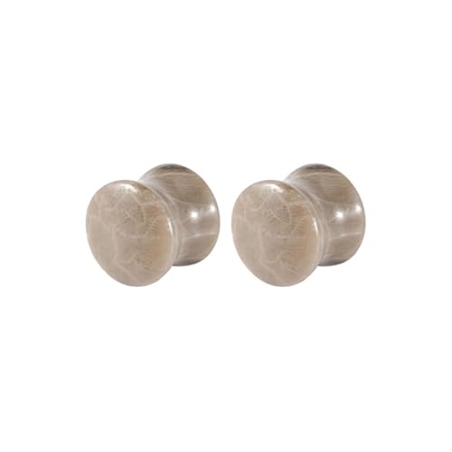 Lirzxin Tunnel Ohr Expander Set 14mm, 2 Stück Ohr Plug Stein Damen Herren Double Flared Massiv Rund mit Struktur Flesh Tunnel 14mm Grau Braun Lirzxin Tunnel Ohr Expander Set 14mm, 2 Stück Ohr Plug Stein Damen Herren Double Flared Massiv Rund mit Struktur Flesh Tunnel 14mm Grau Braun von Lirzxin