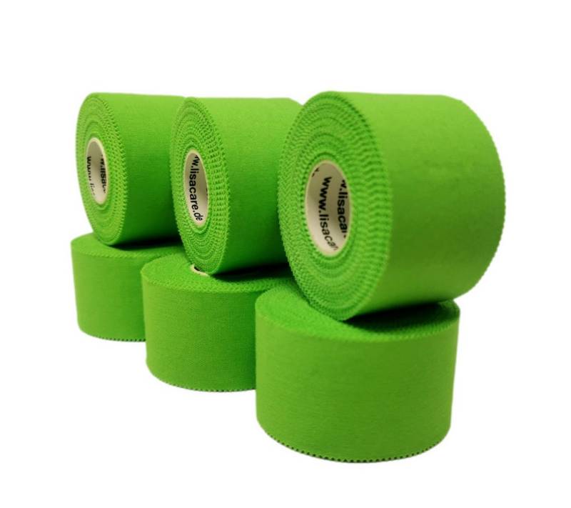 LisaCare Kinesiologie-Tape - Sport-Tape - Fixier- & Stabilisier-Tape (Set, 6-St., / 3,8cm x 10m) Latexfrei von LisaCare