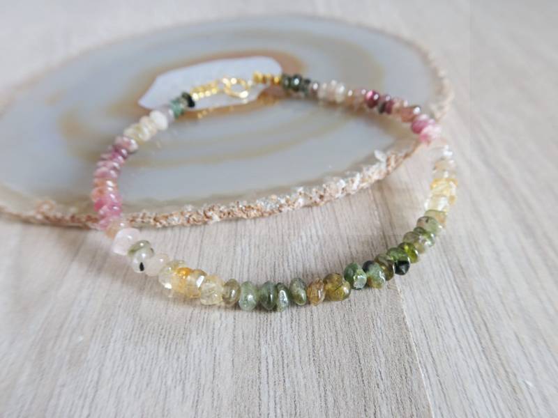 Armband Mit Mehrfarbigem Turmalin Und Citrin von LisaCreazioni