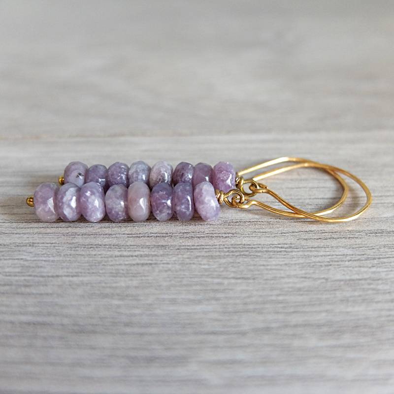 Lange Ohrringe Mit Amethyst von LisaCreazioni
