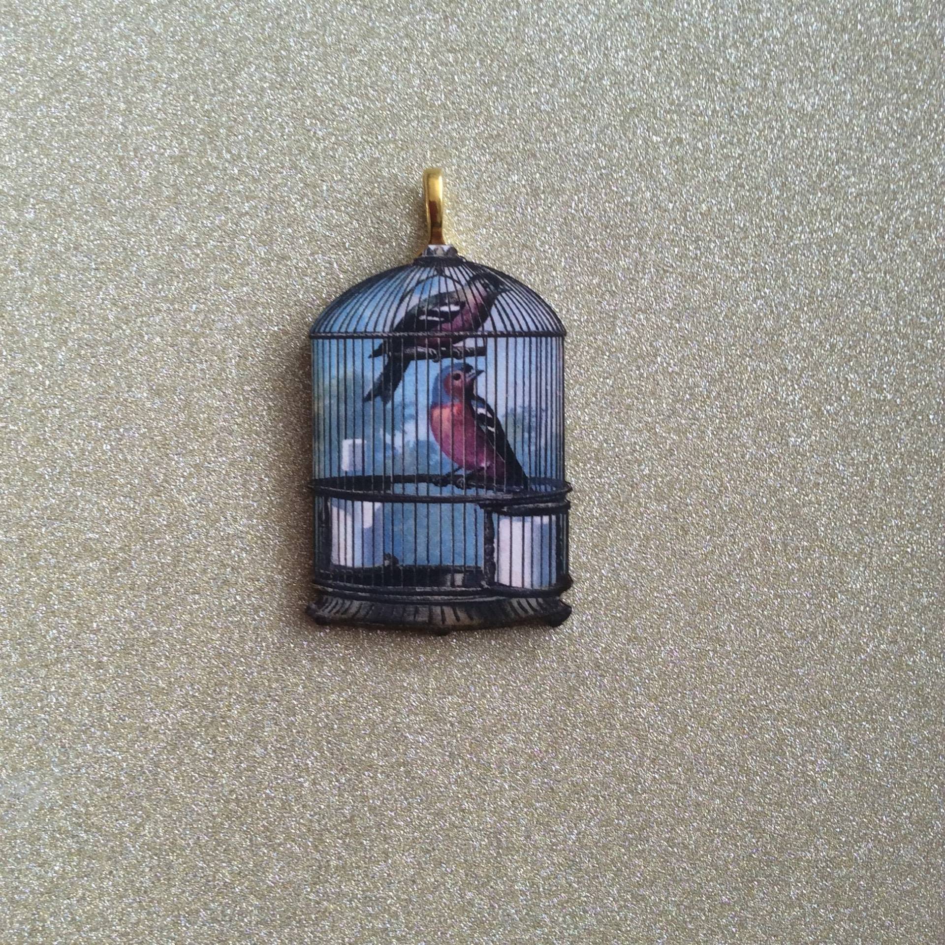 Vogelkäfig Anhänger/Vogelkäfig Schmuck/Vogelkäfig Brosche/ Vintage Anstecknadel/Verzierte Brosche/Vogelkäfig Anstecknadel Vogelkäfig Anhänger/Vogelkäfig Schmuck/Vogelkäfig Brosche/ Vintage Anstecknadel/Verzierte Brosche/Vogelkäfig Anstecknadel von LisaJanesGifts