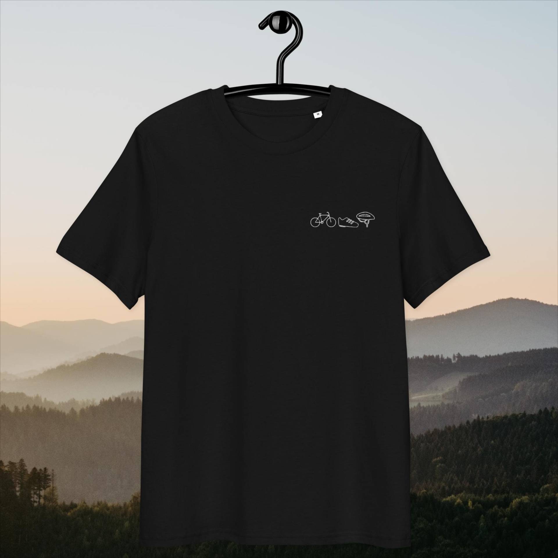 Fahrrad Tour Mit Aufstick T-Shirt Aus Biobaumwolle, Geschenk Für Radfahrer von LisaLuftLiebe