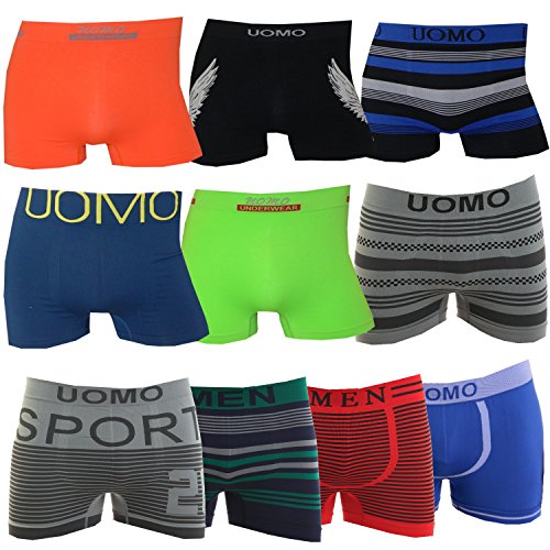 LisaModa 10er Pack Seamless Retroshorts Uomo Edition Mix M/L Mehrfarbig von LisaModa