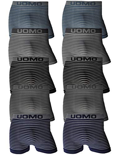 LisaModa 10er Pack Seamless Retroshorts Uomo Stripemix M/L LisaModa 10er Pack Seamless Retroshorts Uomo Stripemix M/L von LisaModa