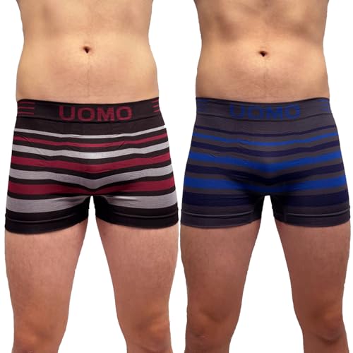 LisaModa 10er Pack Seamless Retroshorts Uomo Stripemix M/L von LisaModa