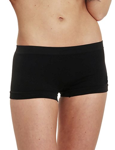 LisaModa 5er Pack Damen Hipster Seamless Schwarz L-XL von LisaModa