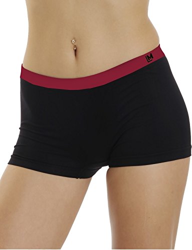 LisaModa Damen Panty 4er Pack Seamless Stretch Schwarz S 36-38 von LisaModa