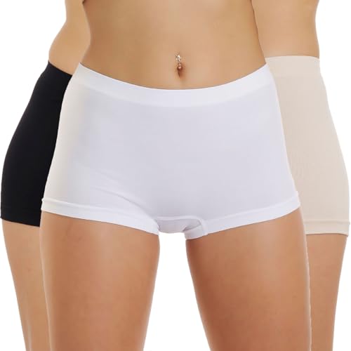LisaModa Damen Seamless Pants 3er Pack Unterhosen (44/46, Mehrfarbig) von LisaModa