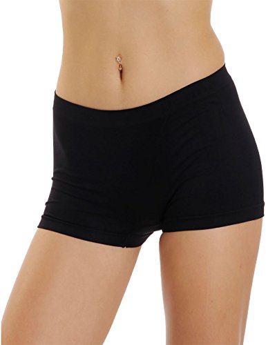 LisaModa Damen Seamless Pants 3er Pack Unterhosen (M-L 40/42, Schwarz) von LisaModa