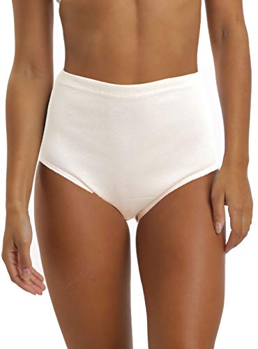 LisaModa Damen Taillenslip 6er Pack Seamless Stretch Baumwolle 56/58 Beige von LisaModa