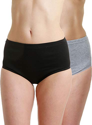 LisaModa Damen Taillenslip 6er Pack Seamless Stretch Baumwolle Mehrfarbig 44-46 von LisaModa