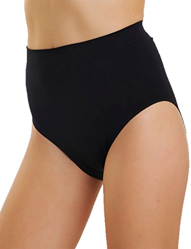 LisaModa Damen Taillenslips 6er Pack Seamless Schwarz M-L von LisaModa
