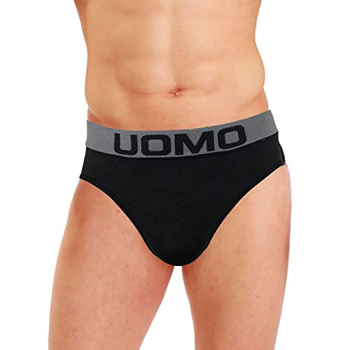 LisaModa Herren Slips 12er Pack Uomo Farbmix Seamless Stretch (M-L, Mehrfarbig #100) von LisaModa