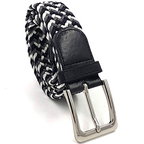 LisaModa Herren Stretch Flechtgürtel LM1000 Stretchgürtel Stoffgürtel Viele Farben (Mehrfarbig 050, 100-125) von LisaModa