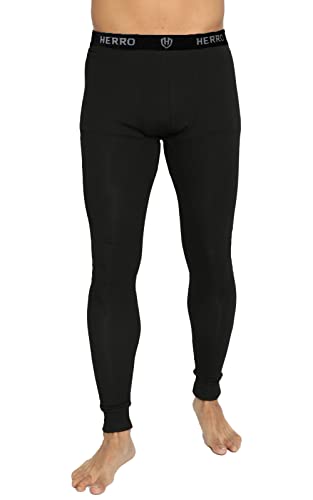 LisaModa Herren Thermounterhose Schwarz Größe M von LisaModa