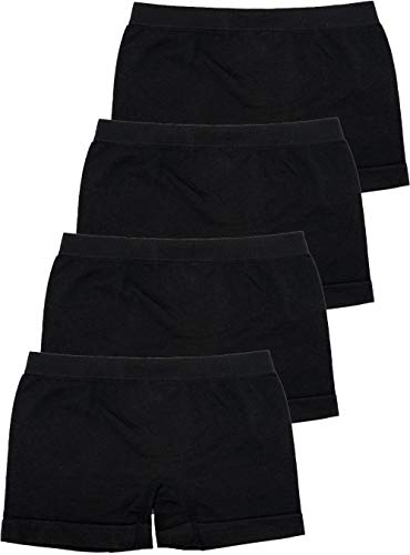 LisaModa Mädchen Panty 4er Pack Seamless 140-146 (8-10) Schwarz Uni von LisaModa