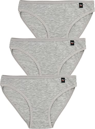 LisaModa Mädchen Slips 3er Pack Stretch Baumwolle (122-128, Grau) von LisaModa