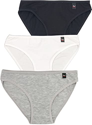 LisaModa Mädchen Slips 3er Pack Stretch Baumwolle (122-128, Mehrfarbig) von LisaModa