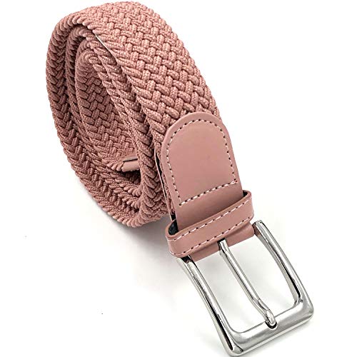 LisaModa Unisex Stretch Flechtgürtel in vielen Farben (Altrosa 031, 85-115) von LisaModa