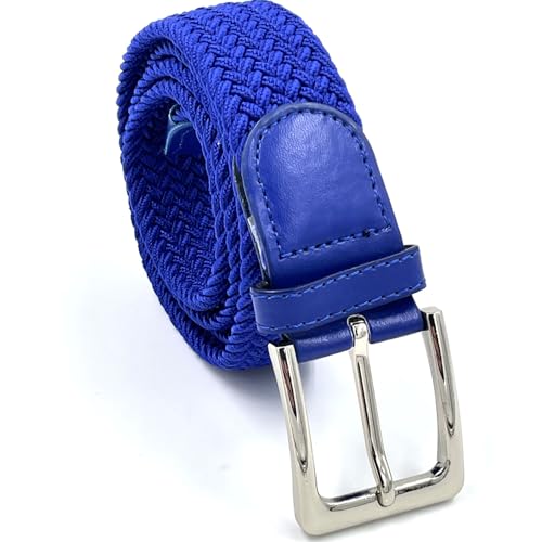 LisaModa Unisex Stretch Flechtgürtel in vielen Farben (Kobaltblau, 85-115) von LisaModa