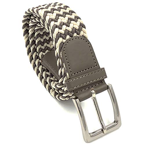 LisaModa Unisex Stretch Flechtgürtel in vielen Farben (Mehrfarbig 036, 85-115) von LisaModa