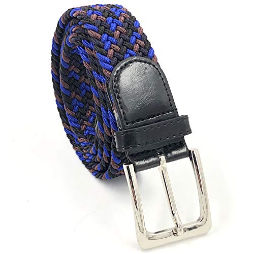 LisaModa Unisex Stretch Flechtgürtel in vielen Farben (Mehrfarbig 038, 85-115) von LisaModa