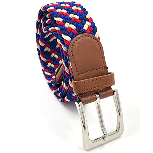 LisaModa Unisex Stretch Flechtgürtel in vielen Farben (Mehrfarbig 044, 85-115) von LisaModa