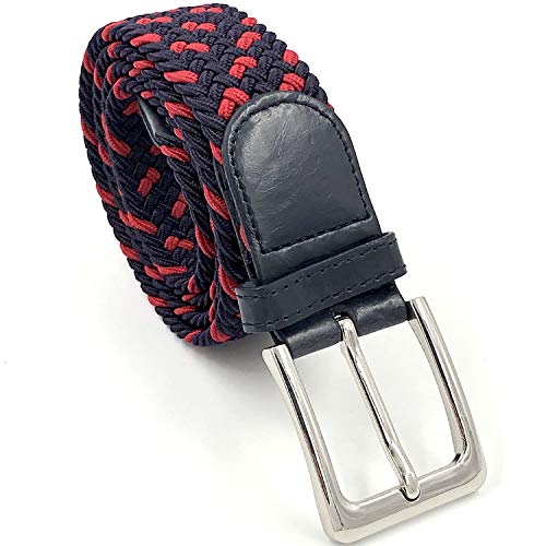 LisaModa Unisex Stretch Flechtgürtel in vielen Farben (Mehrfarbig 047, 85-115) von LisaModa