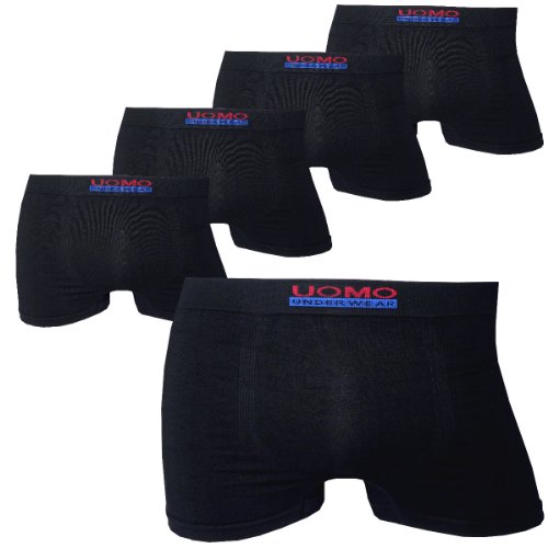 LisaModa Uomo Retroshorts 5er Pack Seamless schwarz Größe M/L von LisaModa