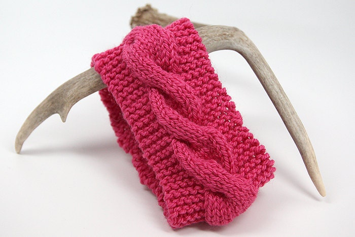 Pink, Magenta Zopfmuster Stirnband, Ohrenwärmer, Pink Damen Accessoires Pink, Magenta Zopfmuster Stirnband, Ohrenwärmer, Pink Damen Accessoires von LisaOlsonDesigns